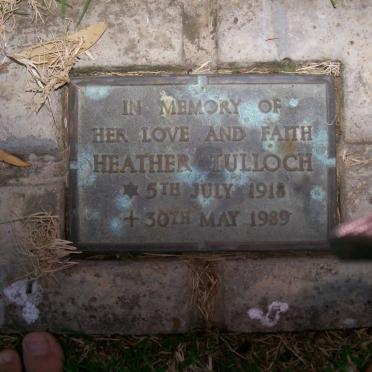 TULLOCH Heather 1918-1989