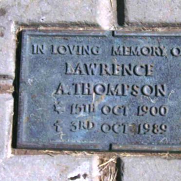 THOMPSON Lawrence A. 1900-1989