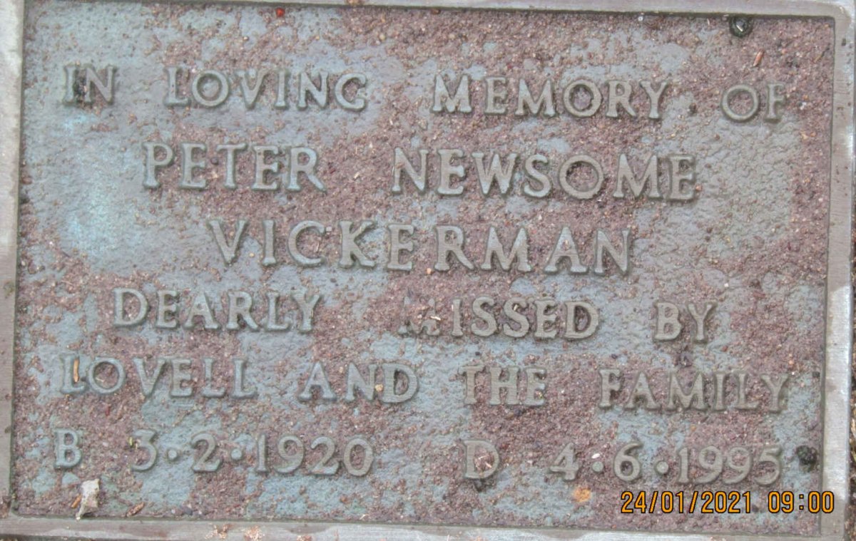 VICKERMAN Peter Newsome 1920-1995