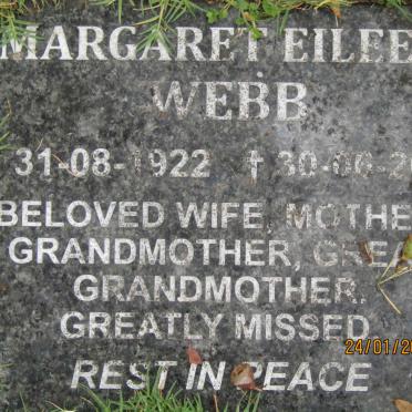 WEBB Margaret Eileen 1922-2008