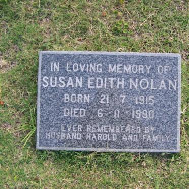 NOLAN Susan Edith 1915-1990