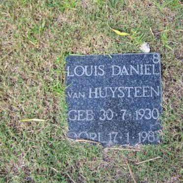 HUYSTEEN Louis Daniel, van 1930-198?
