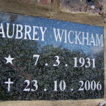 WICKHAM Aubrey 1931-2006