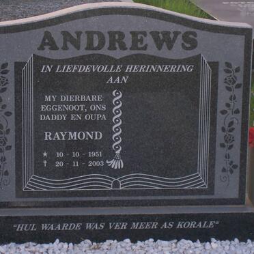 ANDREWS Raymond 1951-2003