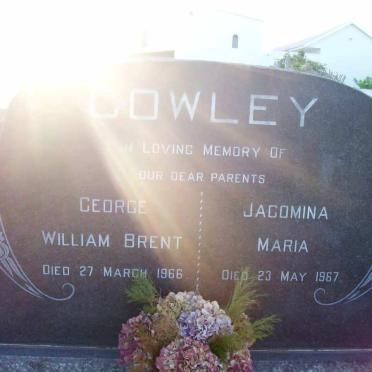 COWLEY George William Brent  -1966 &amp; Jacomina Maria -1967
