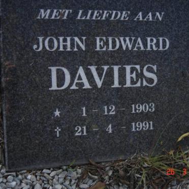 DAVIES John Edward 1903-1991