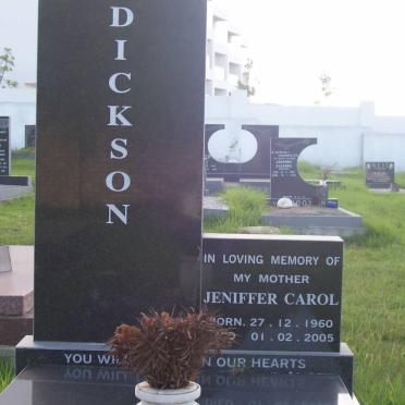 DICKSON Jennifer Carol 1960-2005