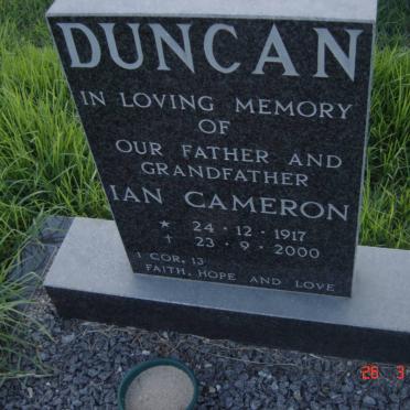 DUNCAN Ian Cameron 1917-2000