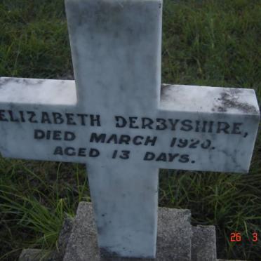 DERBYSHIRE Elizabeth 1920-1920