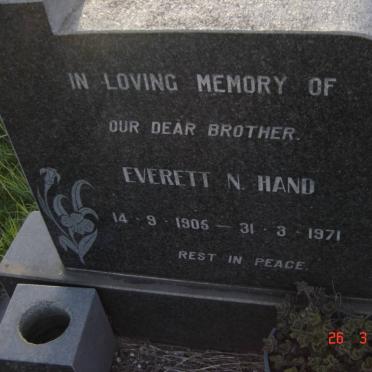HAND Everett N. 1905-1971