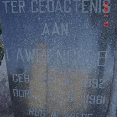 ROOYEN Lawrence, van 1892-1961