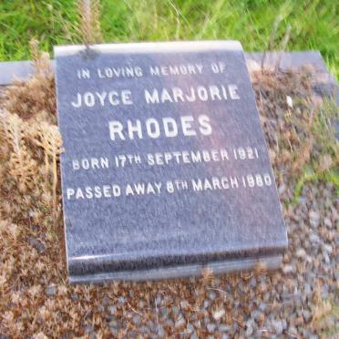 RHODES Joyce Marjorie 1921-1980