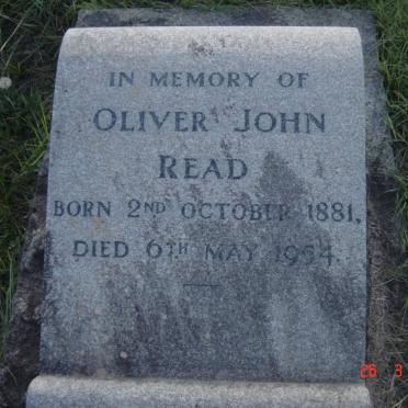 READ Oliver John 1881-1954