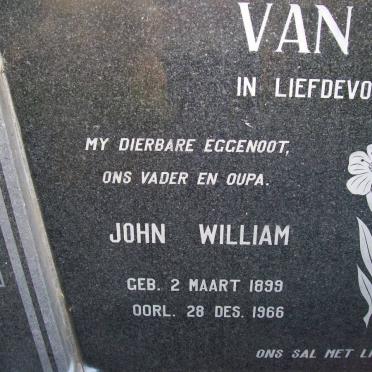 ROOYEN John William, van 1899-1966