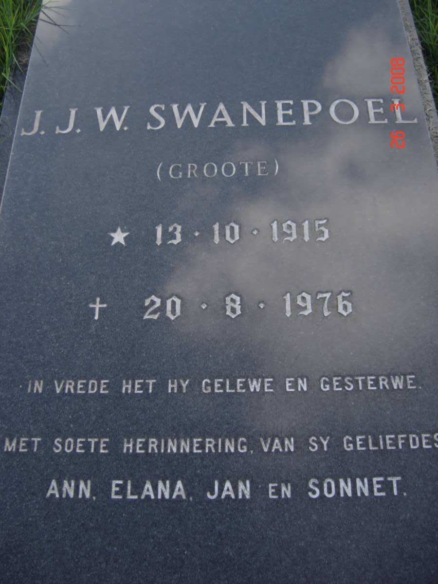 SWANEPOEL J.J.W. 1915-1976