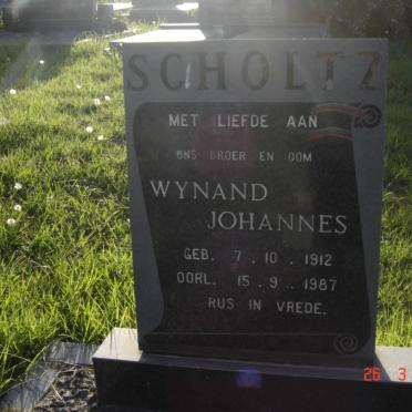 SCHOLTZ Wynand Johannes 1912-1987
