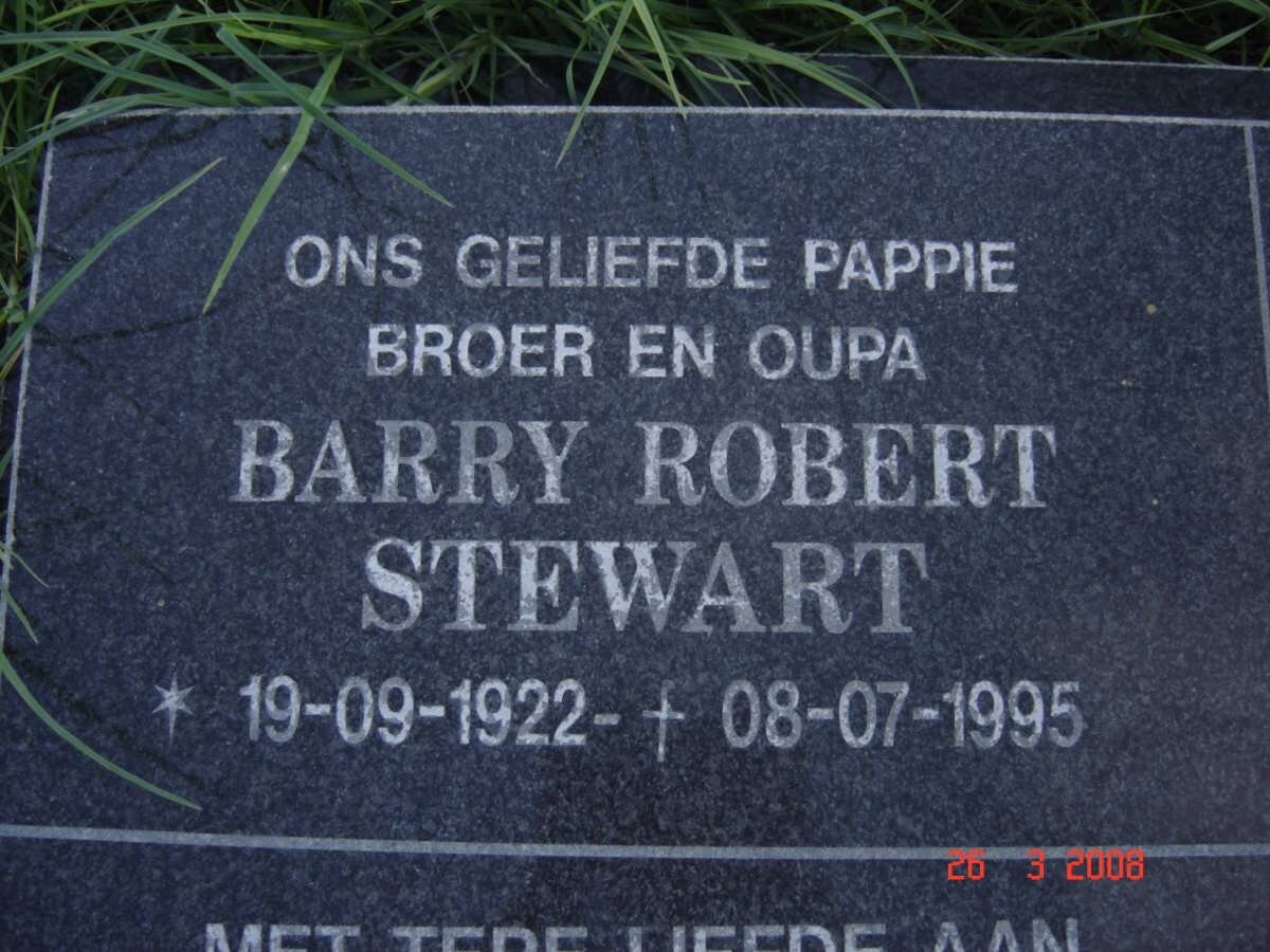 STEWART Barry Robert 1922-1995