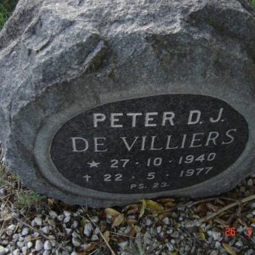 VILLIERS Peter D.J., de 1940-1977