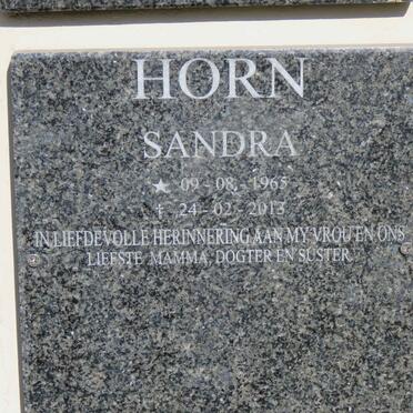HORN Sandra 1965-2013
