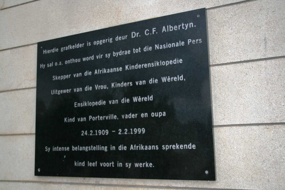 ALBERTYN C.F. 1909-1999