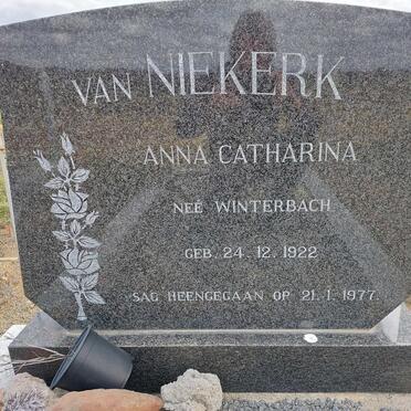 NIEKERK Anna Catharina, van nee WINTERBACH 1922-1977