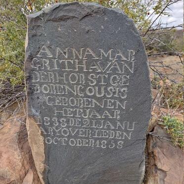 HORST Anna Margritha, van der nee GOUS 1838-1858