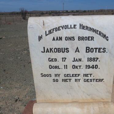 BOTES Jakobus A. 1887-1940