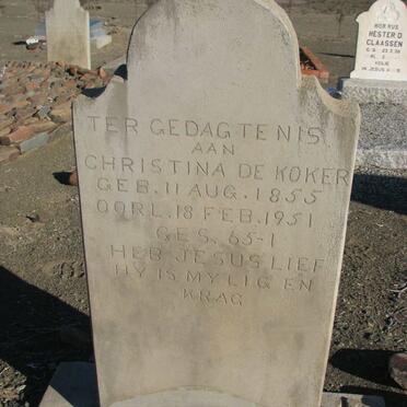 KOKER Christina, de 1855-1951