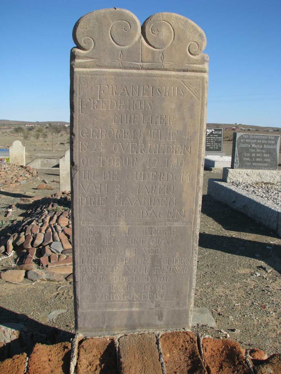 MUELLER Franeiskus Fredrikus 1825-1910