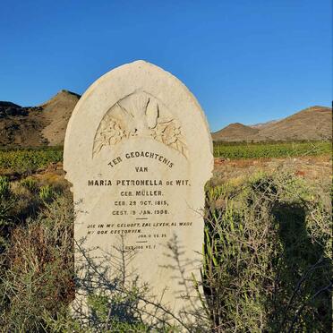 WIT Maria Petronella, de nee MULLER 1815-1908
