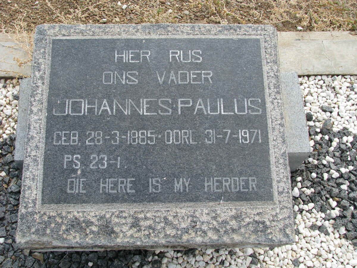 ? Johannes Paulus 1885-1971