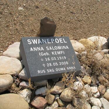 SWANEPOEL Petrus Johannes 1924-2005 &amp; Anna Salomina KEMP 1919-2008