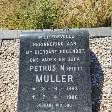 MULLER Petrus N. 1893-1980