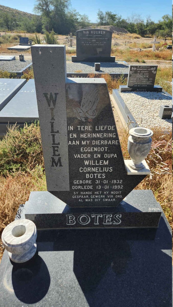 BOTES Willem Cornelius 1932-1992