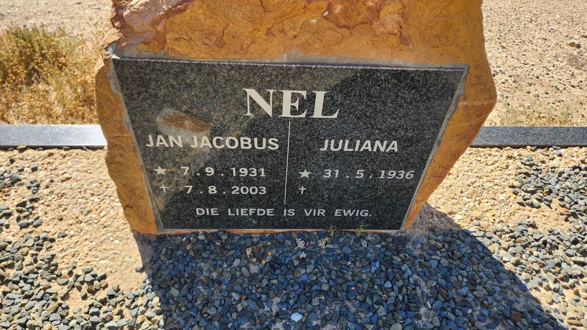 NEL Jan Jacobus 1931-2003 & Juliana 1936-
