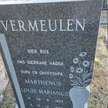 VERMEULEN Marthenus Louis Marianus  1907-1988