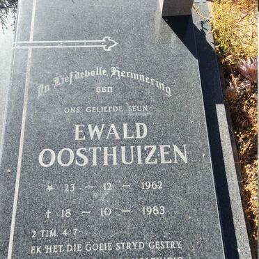 OOSTHUIZEN Ewald 1962-1983