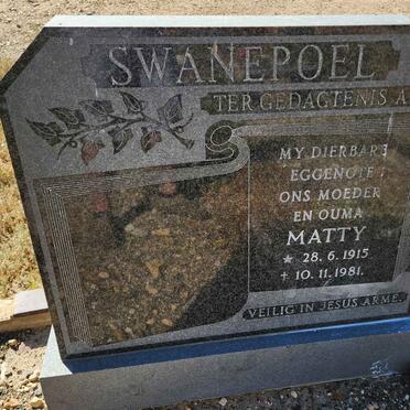 SWANEPOEL Matty 1915-1981