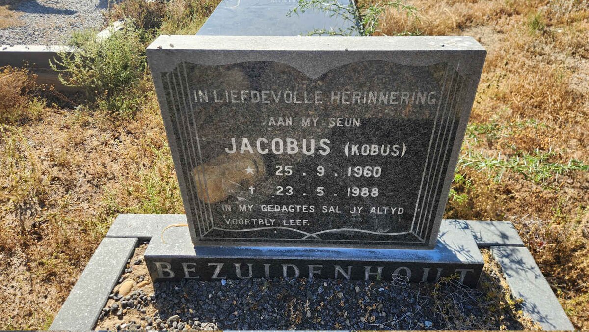 BEZUIDENHOUT Jacobus 1960-1988