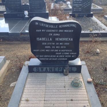 SWANEPOEL Isabella Hendrieka nee STEYN 1909-1970