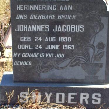 SNYDERS Johannes Jacobus 1898-1969