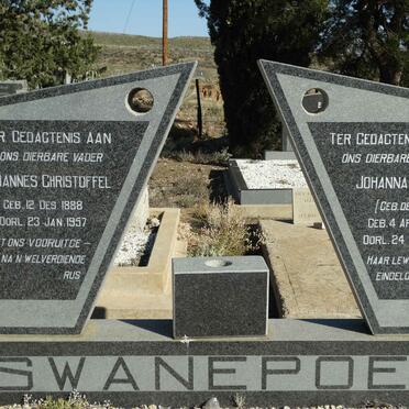 SWANEPOEL Johannes Christoffel 1888-1957 &amp; Johanna Aletta DE JAGER 1891-1964