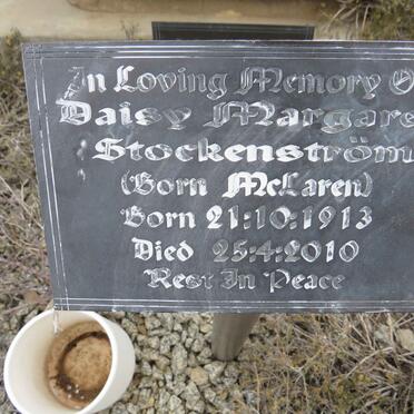 STOCKENSTROM Daisy Margaret nee MCLAREN 1913-2010