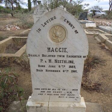 NEETHLING Maggie 1885-1901