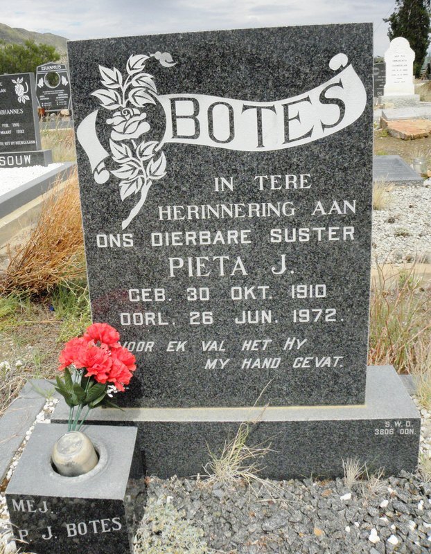 BOTES Pieta J. 1910-1972