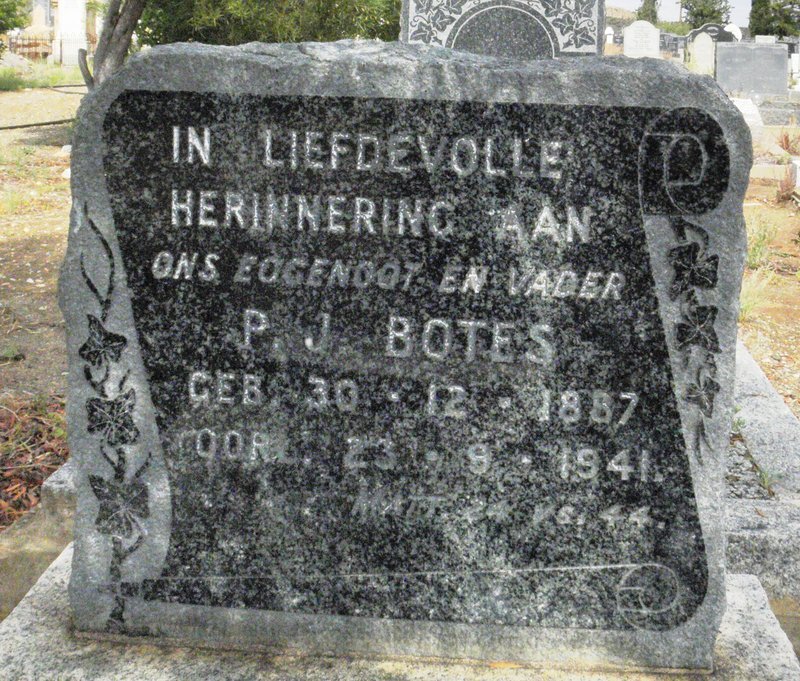 BOTES P.J. 1887-1941