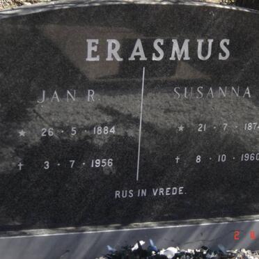 ERASMUS Jan R. 1884-1956 &amp;  Susanna M. 1874-1960