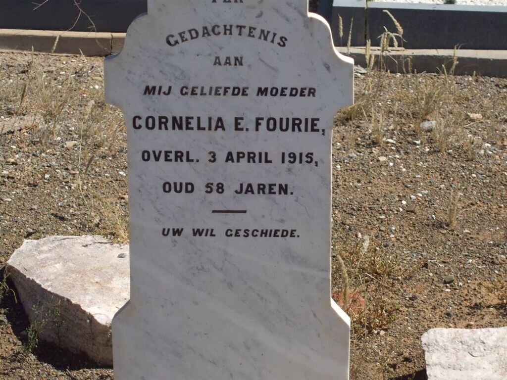 FOURIE Cornelia E. -1915