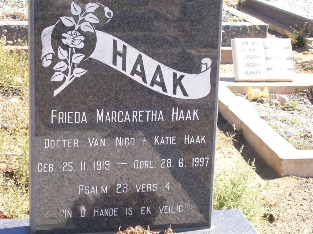 HAAK Frieda Margaretha 1919-1997