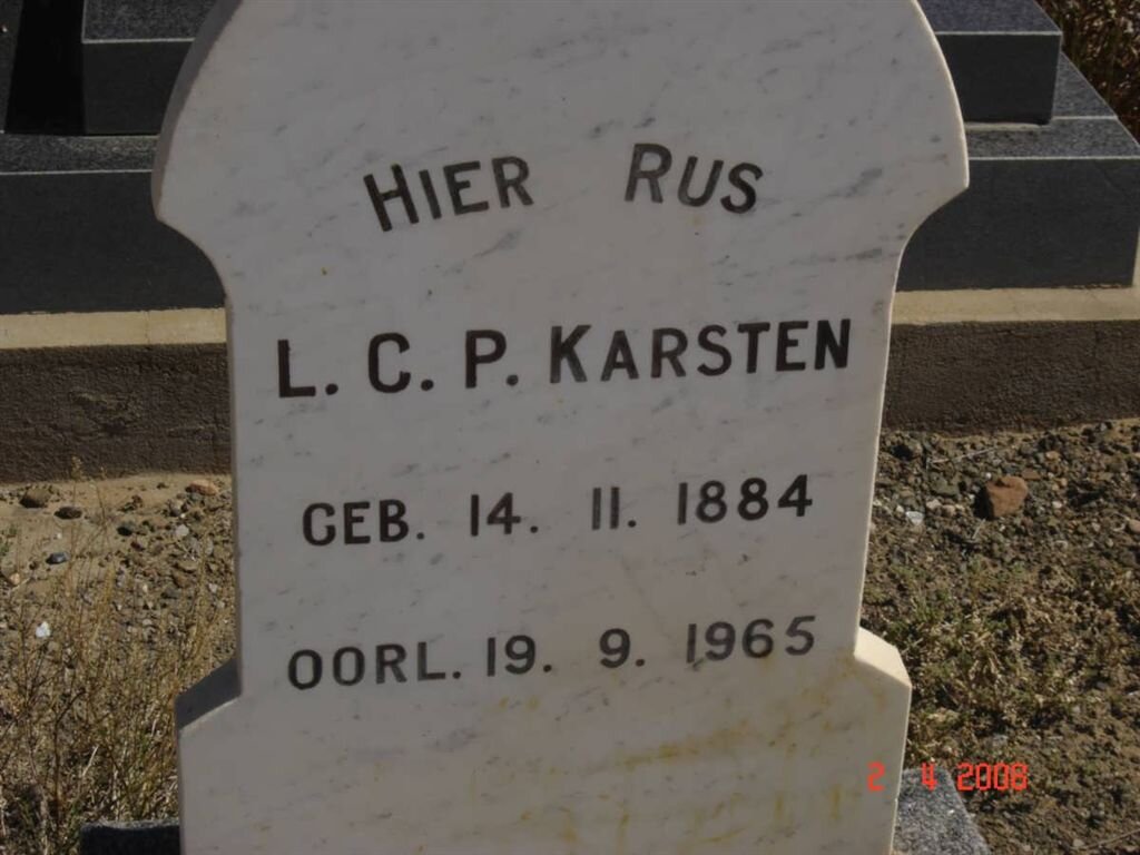 KARSTEN L.C.P. 1884-1965